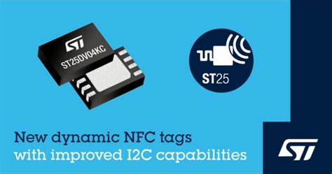 nfc tag i2c|st25dv i2c dynamic tags.